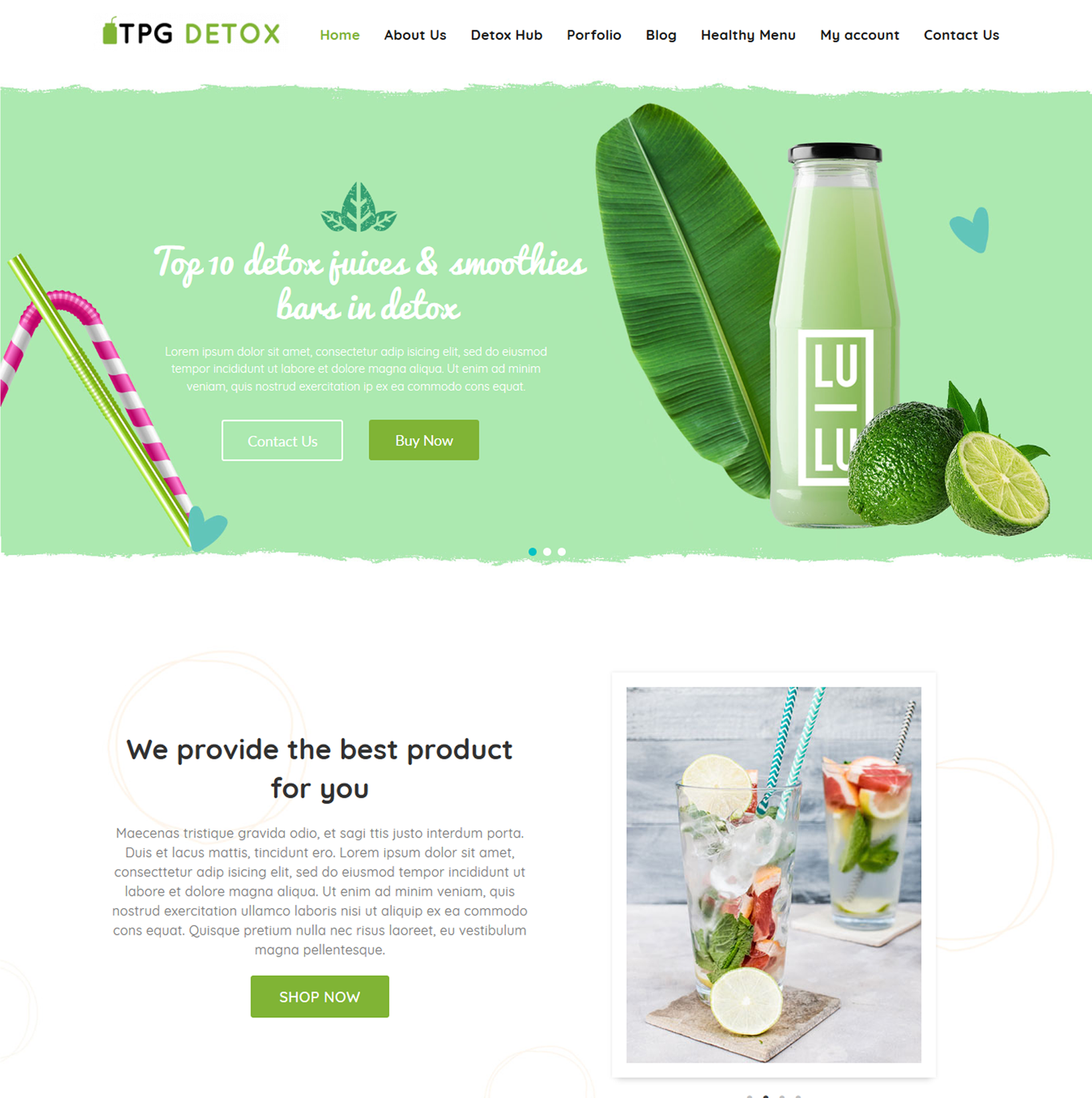 TPG Detox – Best Free Responsive Juice WordPress theme TPG Detox – Juice WordPress theme