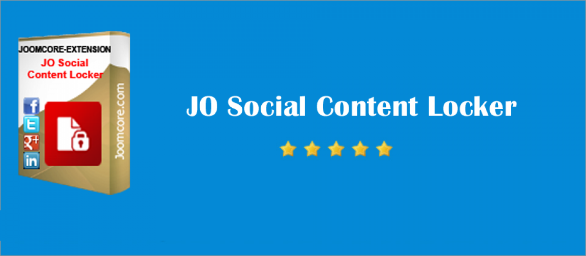 Jo Social Content Locker-Joomla Social Content Lock Extension