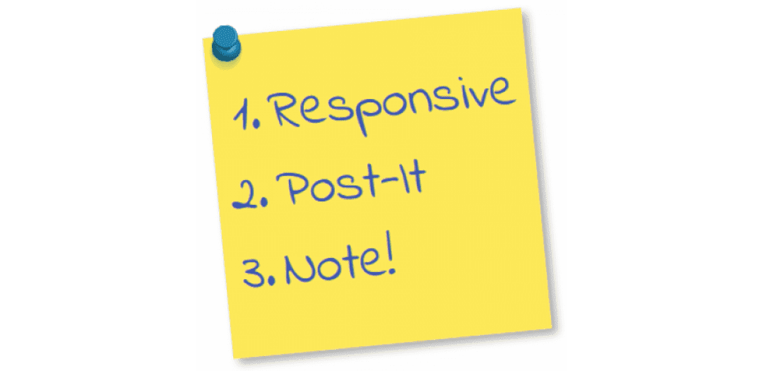 Responsive Post-it Note
