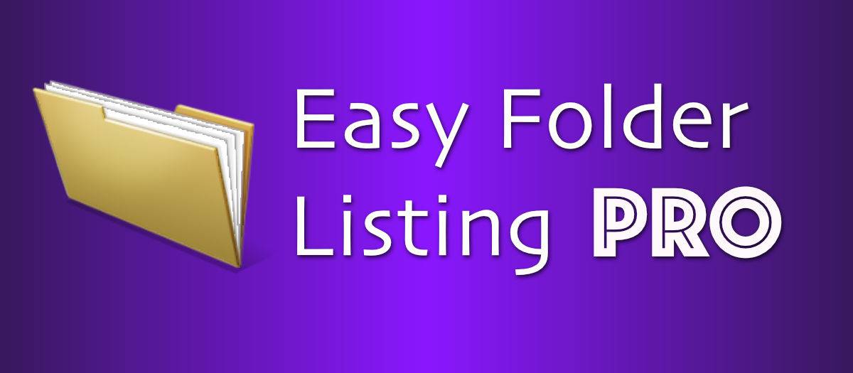 Easy Folder Listing Pro