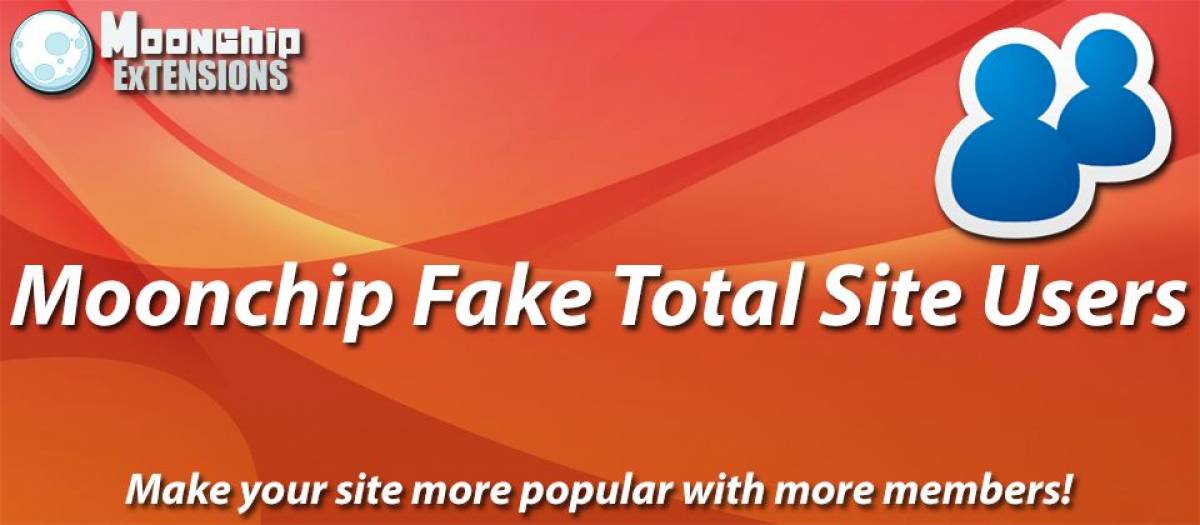 Moonchip Fake Total Site Users - Joomla Fake Data Extension