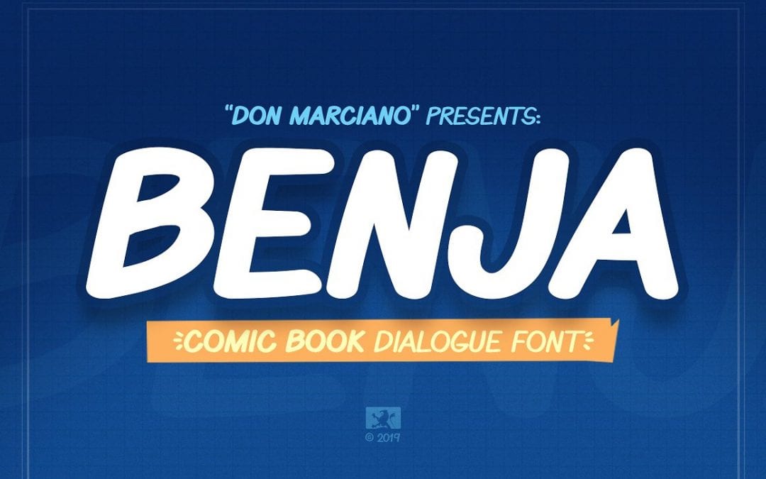 Benja Free Comic Book Font