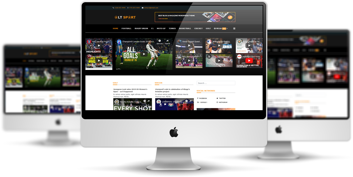 L.THEME  coupon LT Sport - Free Sports News Joomla template