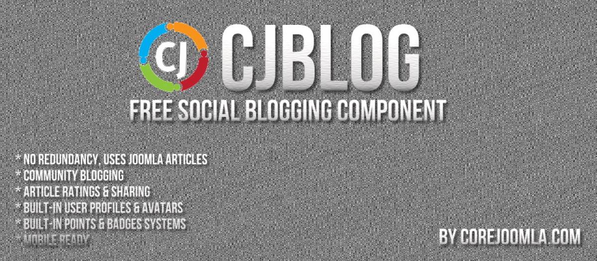 Cjblog - Joomla Blog Extension