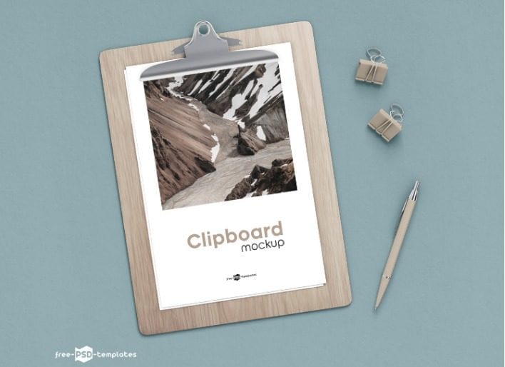 Download Clipboard Mockup Free PSD Mockup - LTHEME