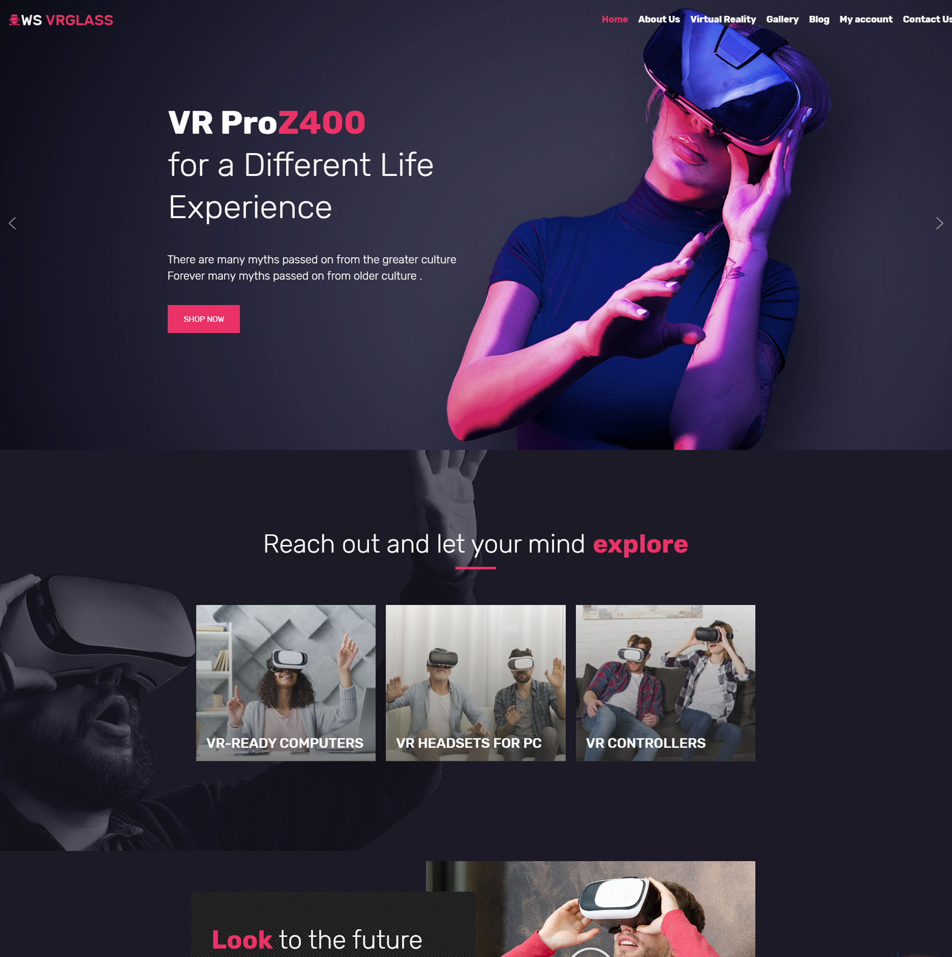 WS VRGlass – Free Virtual Woocommerce WordPress theme WS VRGlass – Free Virtual Woocommerce theme