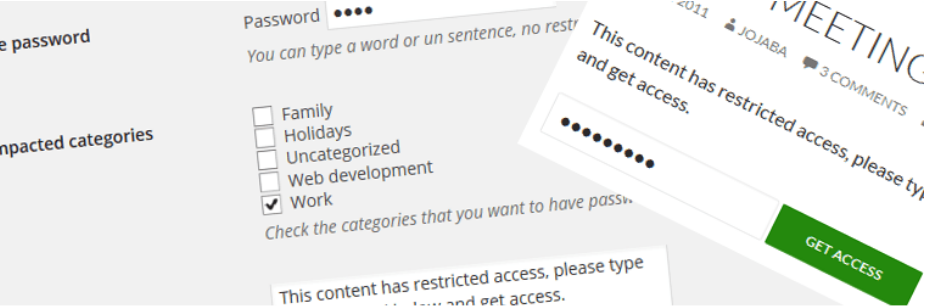 Access Category Password