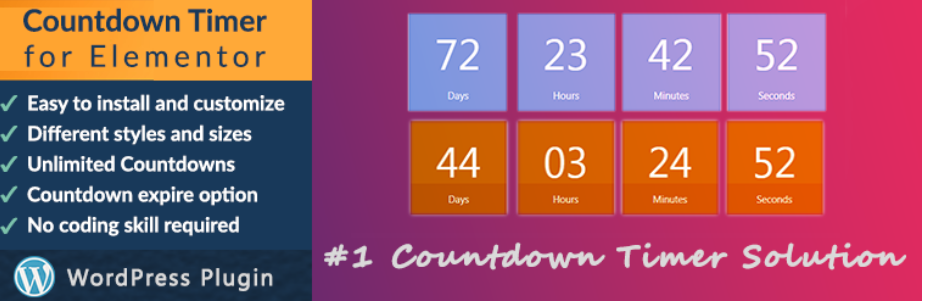 Countdown Timer For Elementor