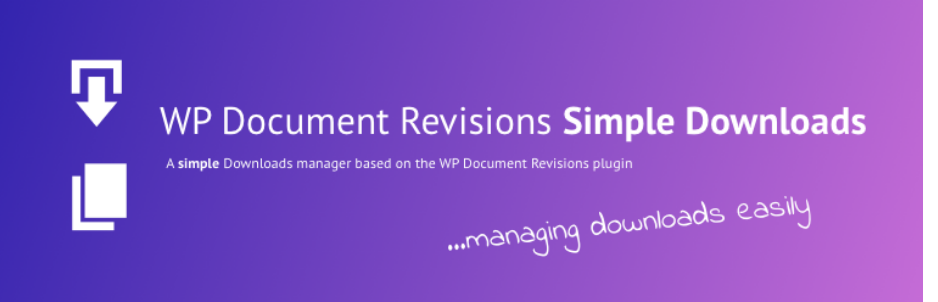 Simple Download Manager For Wp Document Revisions