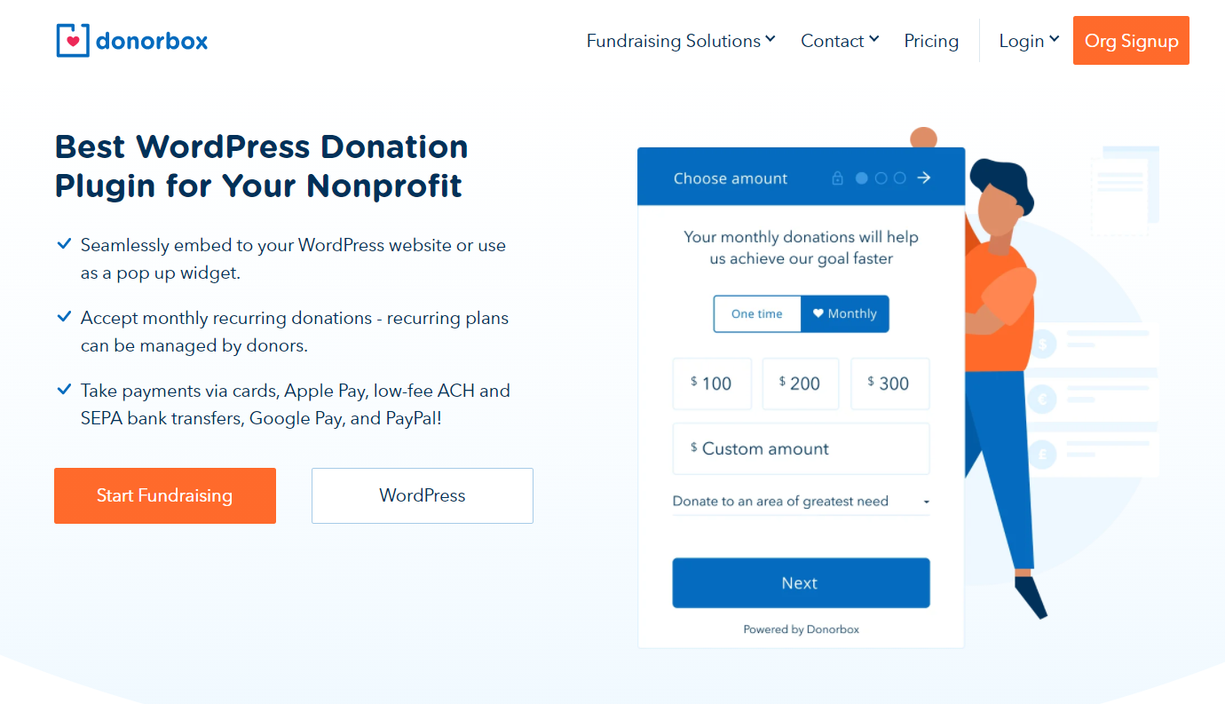 Donorbox- Best Wordpress Donation Plugin For Nonprofits