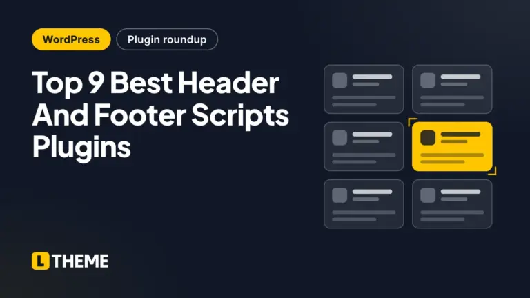 Top 9 Best Header And Footer Scripts Plugins