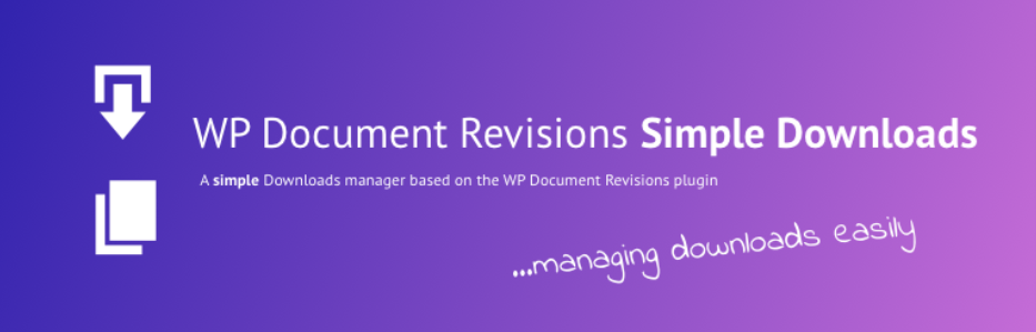 Simple Download Manager For Wp Document Revisions