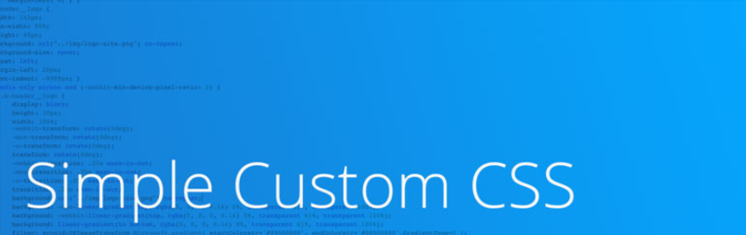 Simple Custom Css