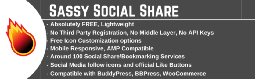 Wordpress Social Sharing Plugin – Sassy Social Share