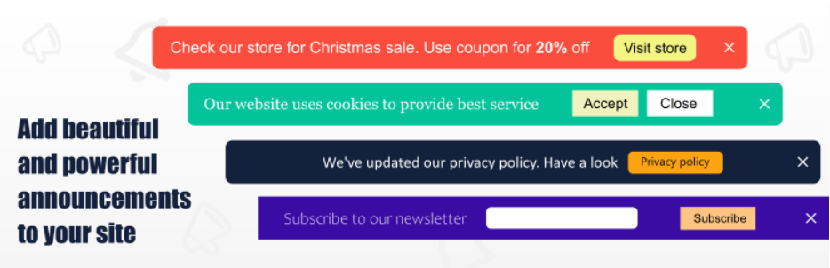 Top 7 Essential WordPress Announcement Plugins