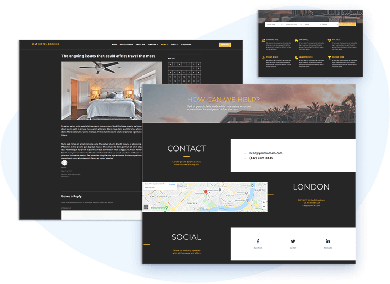 Lt-Hotel-Booking-Free-Wordpress-Theme-Contact