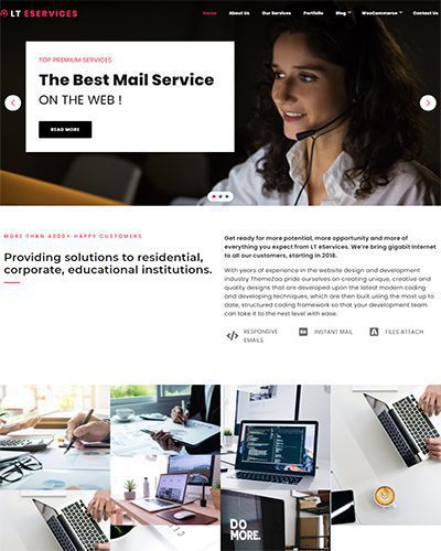 Lt Eservice Onepage – Free One Page Joomla Service Template