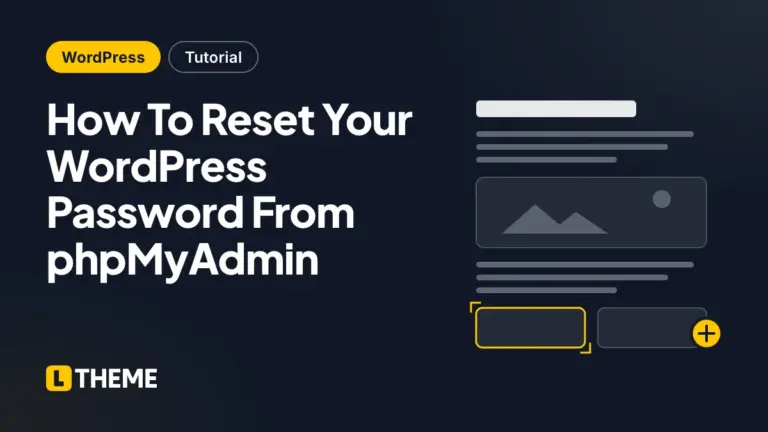 How To Reset Your WordPress Password From phpMyAdmin
