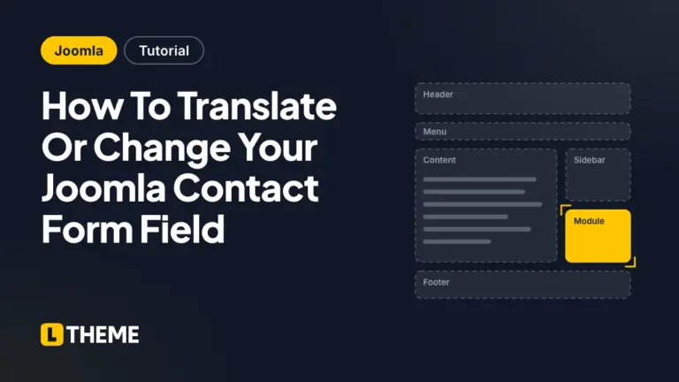 How To Translate Or Change Your Joomla Contact Form Field