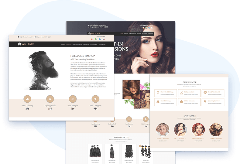 Hair wig wordpress clearance theme