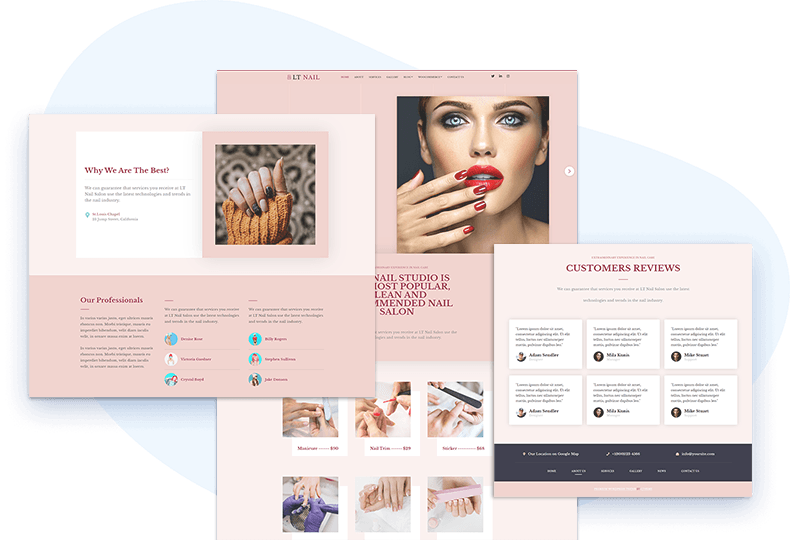 Nayaka - Nail Salon & Beauty Care Elementor Template Kit - Prime Access