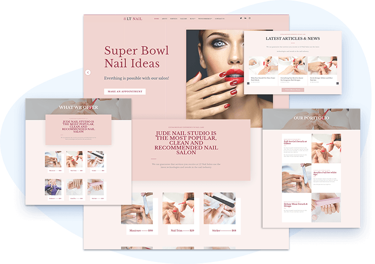 Beauty & Nails SPA Salon by Code Gardens Web Studio on Dribbble