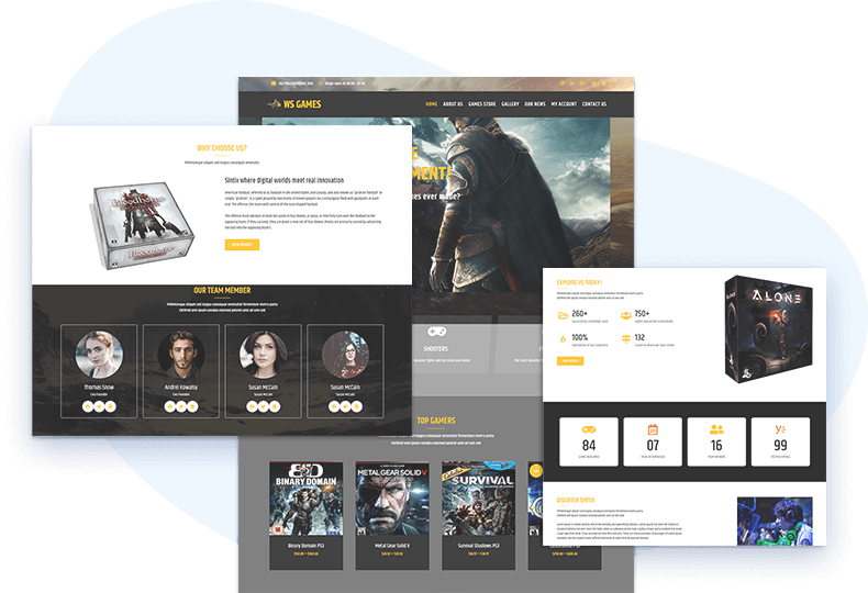 Online Video Games - WordPress theme