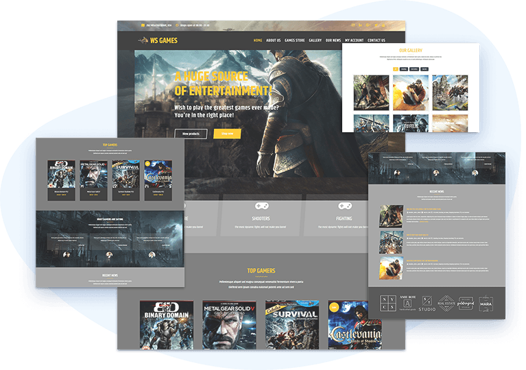 Gaming Lite - WordPress theme