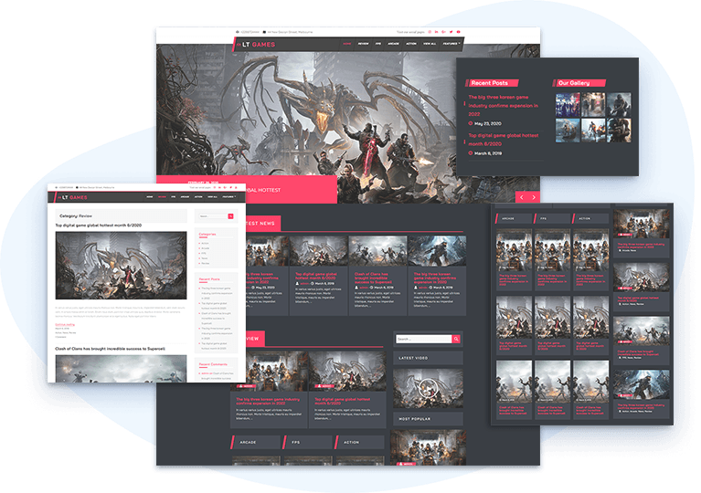 Online Video Games - WordPress theme