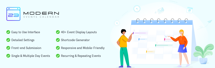 Modern Events Calendar Lite - Wordpress Event Management Plugin