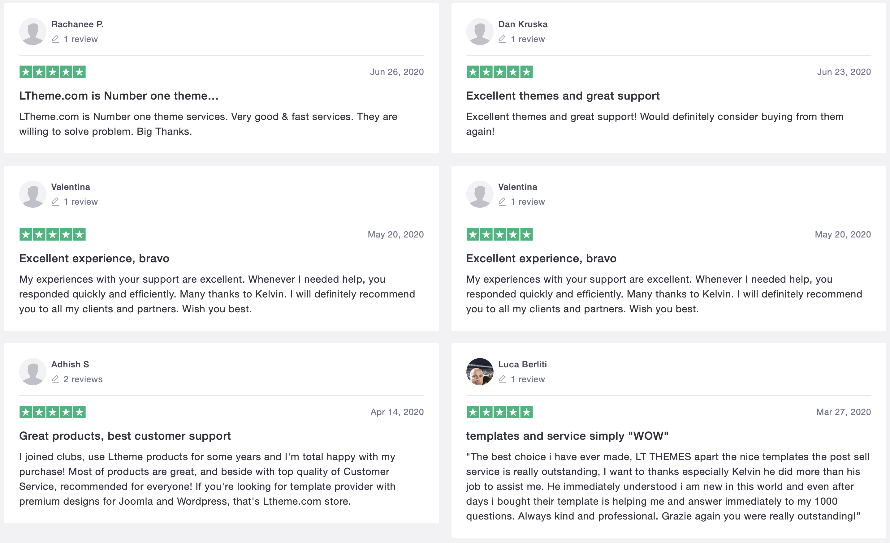 Trustpilot Reviewed Ltheme