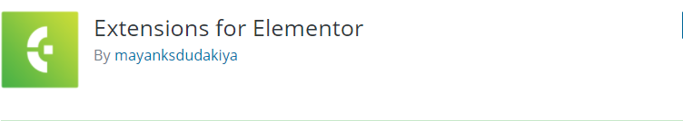 Extensions For Elementor