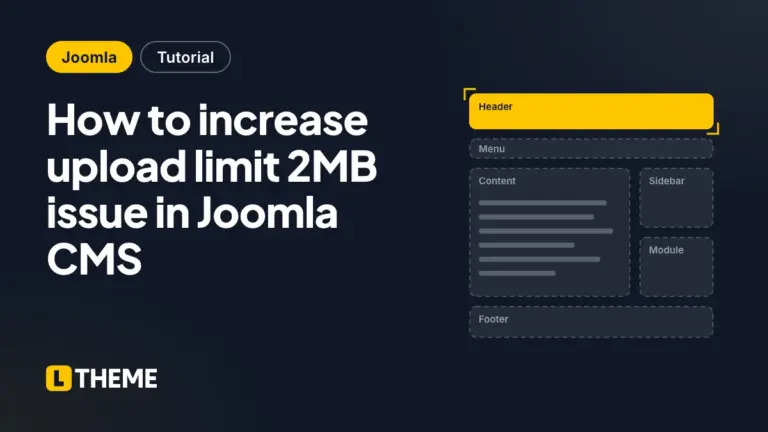 How to increase upload limit 2MB issue in Joomla CMS