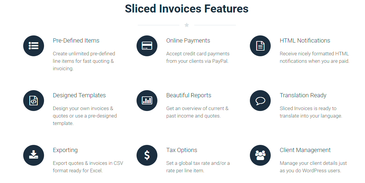 Sliced Invoice Feature