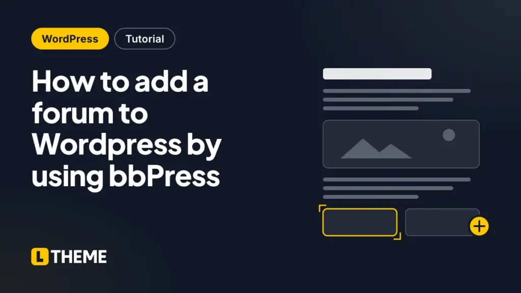 How to add a forum to Wordpress by using bbPress