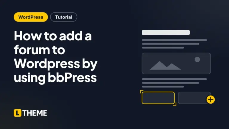 How to add a forum to WordPress by using bbPress