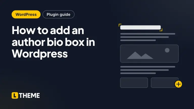 How to add an author bio box in WordPress