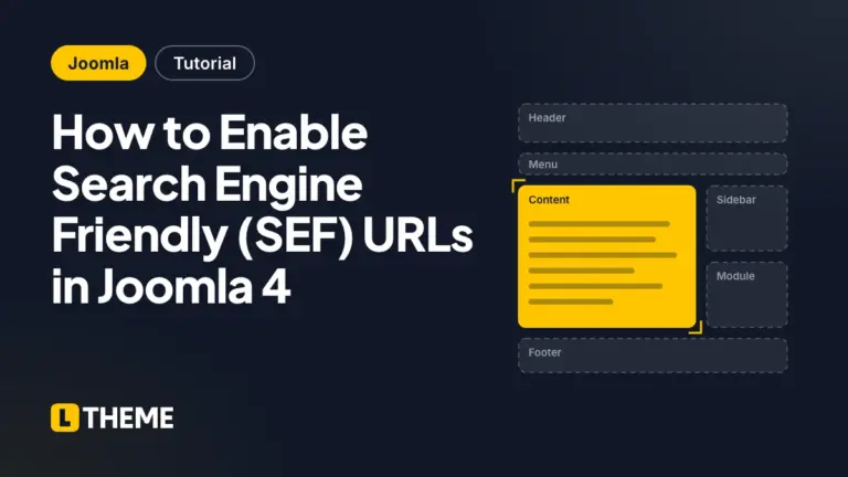 How to Enable Search Engine Friendly (SEF) URLs in Joomla 4