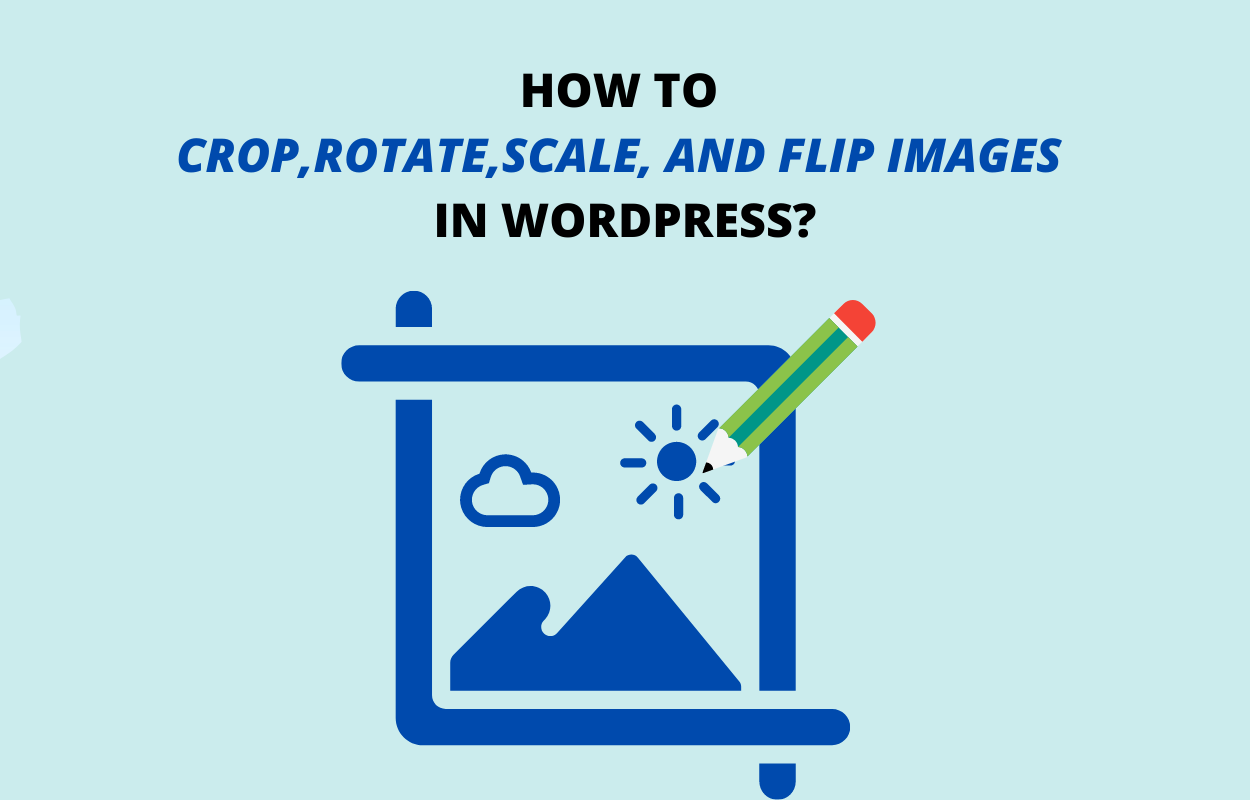 How to edit an image in WordPress? (Crop, Rotate, Scale and Flip)