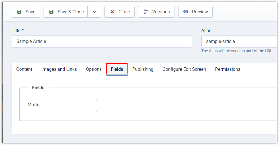 Joomla 4 - Custom Fields - Articles - Select Custom Fields