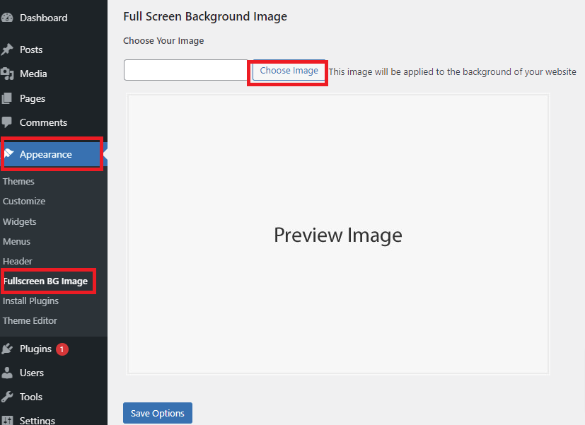 Add A Background Image In Wordpress