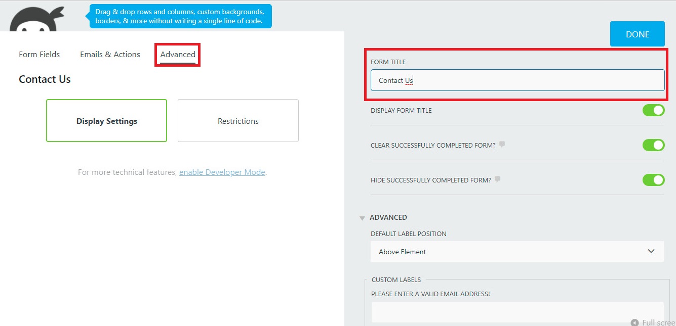 Create A Contact Form On Wordpress 11