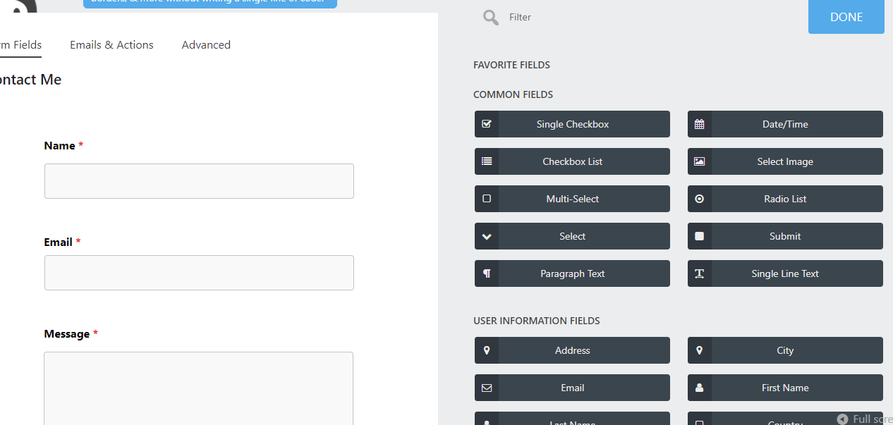 Create A Contact Form On Wordpress 3