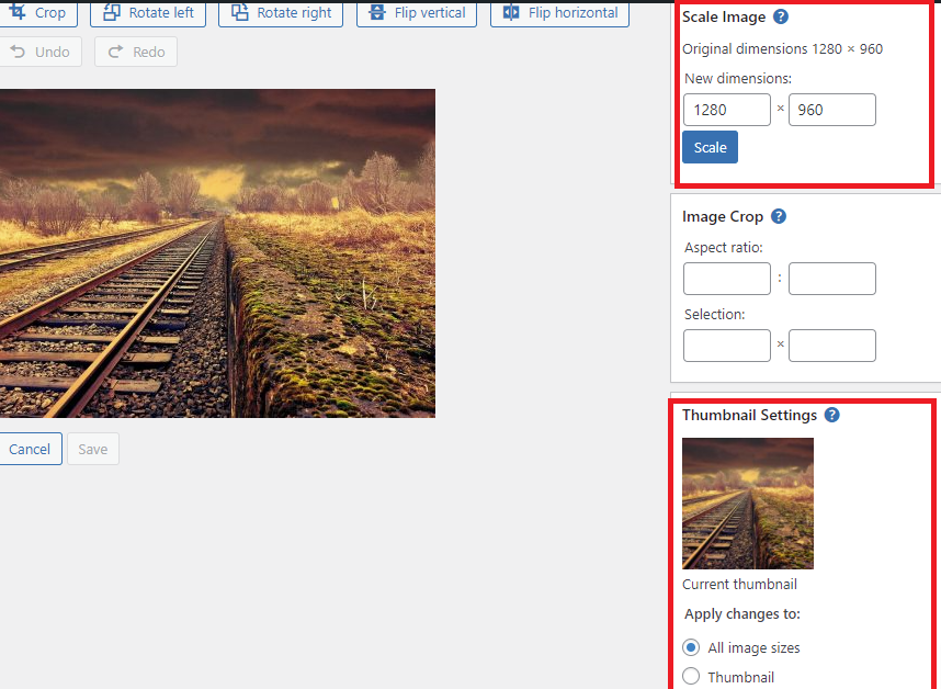 Edit An Image In Wordpress 4