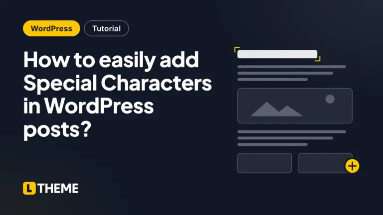 How to easily add Special Characters in WordPress posts?