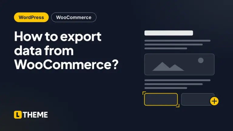 How to export data from WooCommerce?