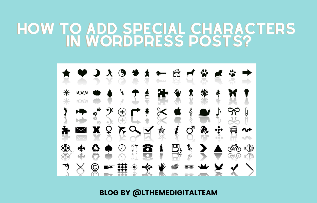 add special characters in Wordpress