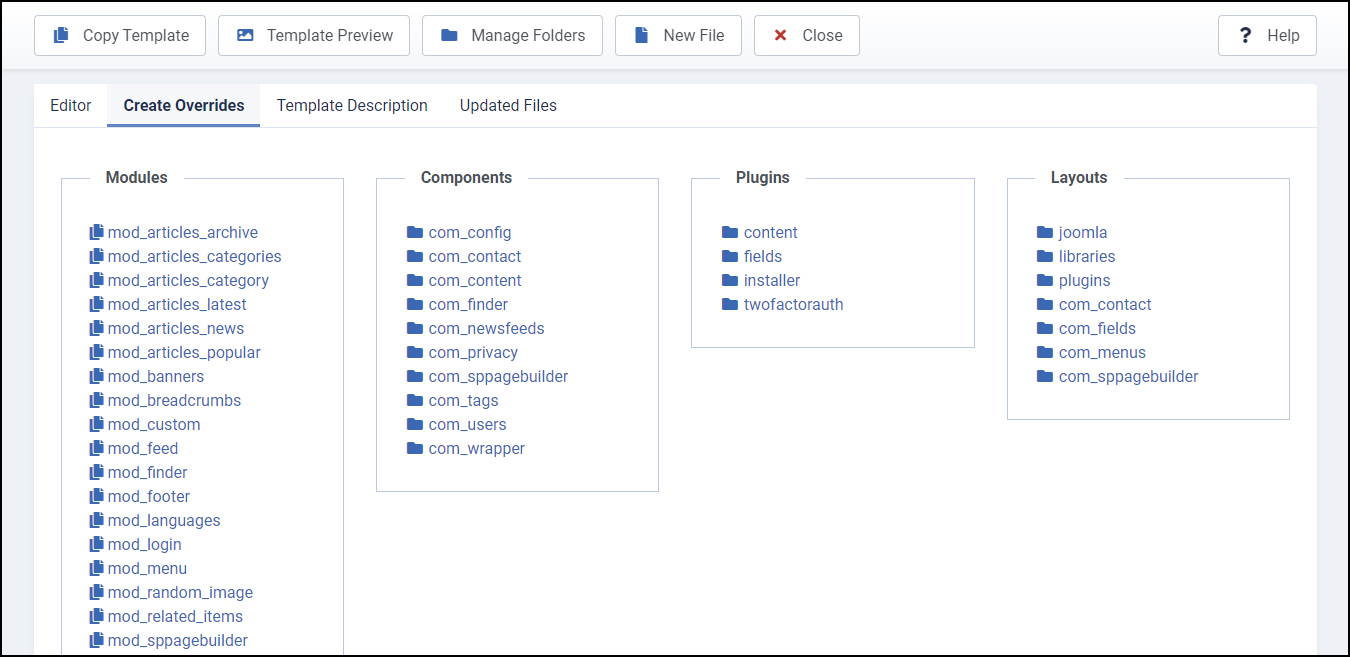 Joomla 4 - Create Overrides - Overrides