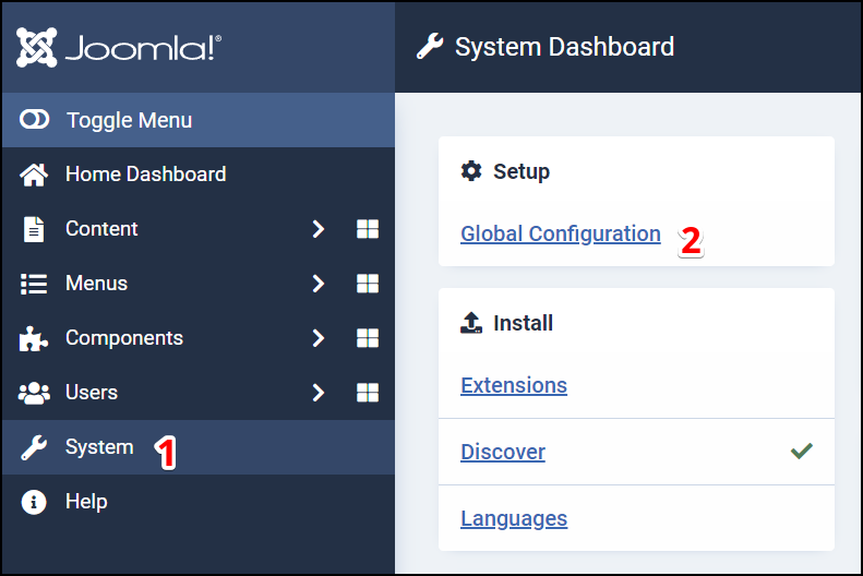 Joomla 4 - Database Prefix - System - Global Configuration