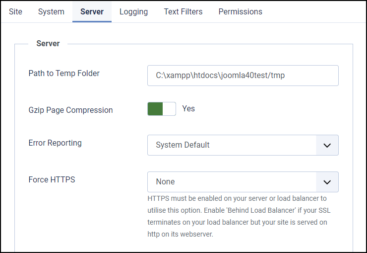 Joomla 4 - Gzip Compression - Enable Gzip Page Compression